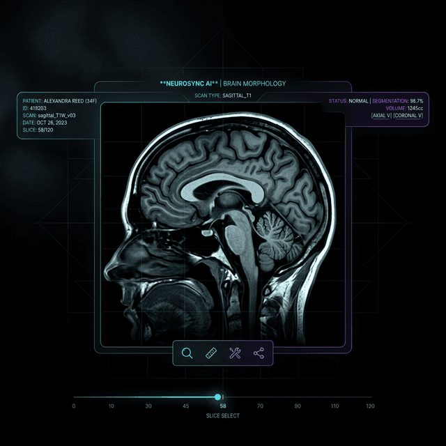MRI Brain 3D Diagnostic Volume